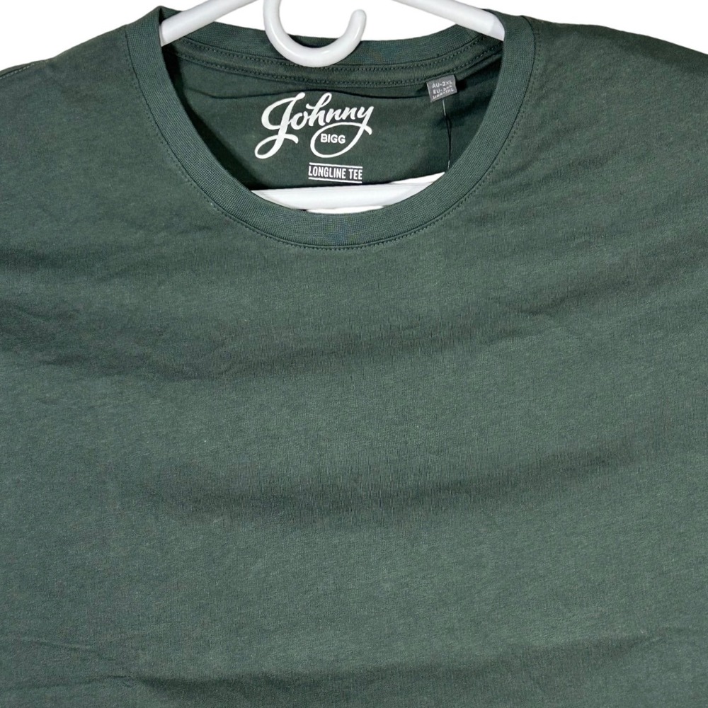 Johnny Bigg Mens‎ Longline Tee T-Shirt Forest Green USA XL NWT